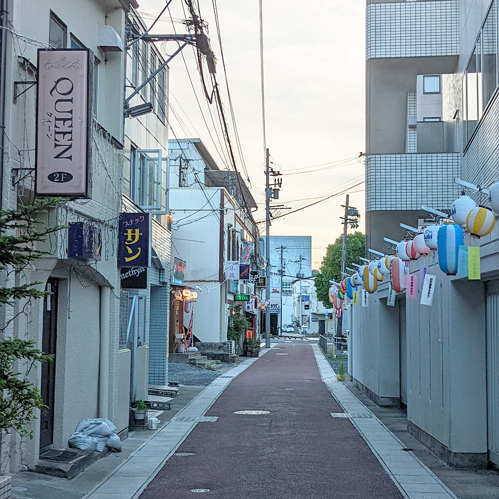 釜石の飲み屋街