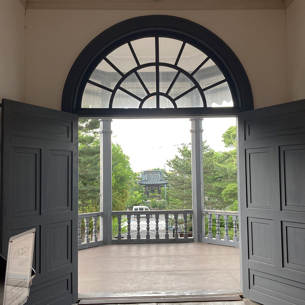 安積歴史博物館（バルコニー）