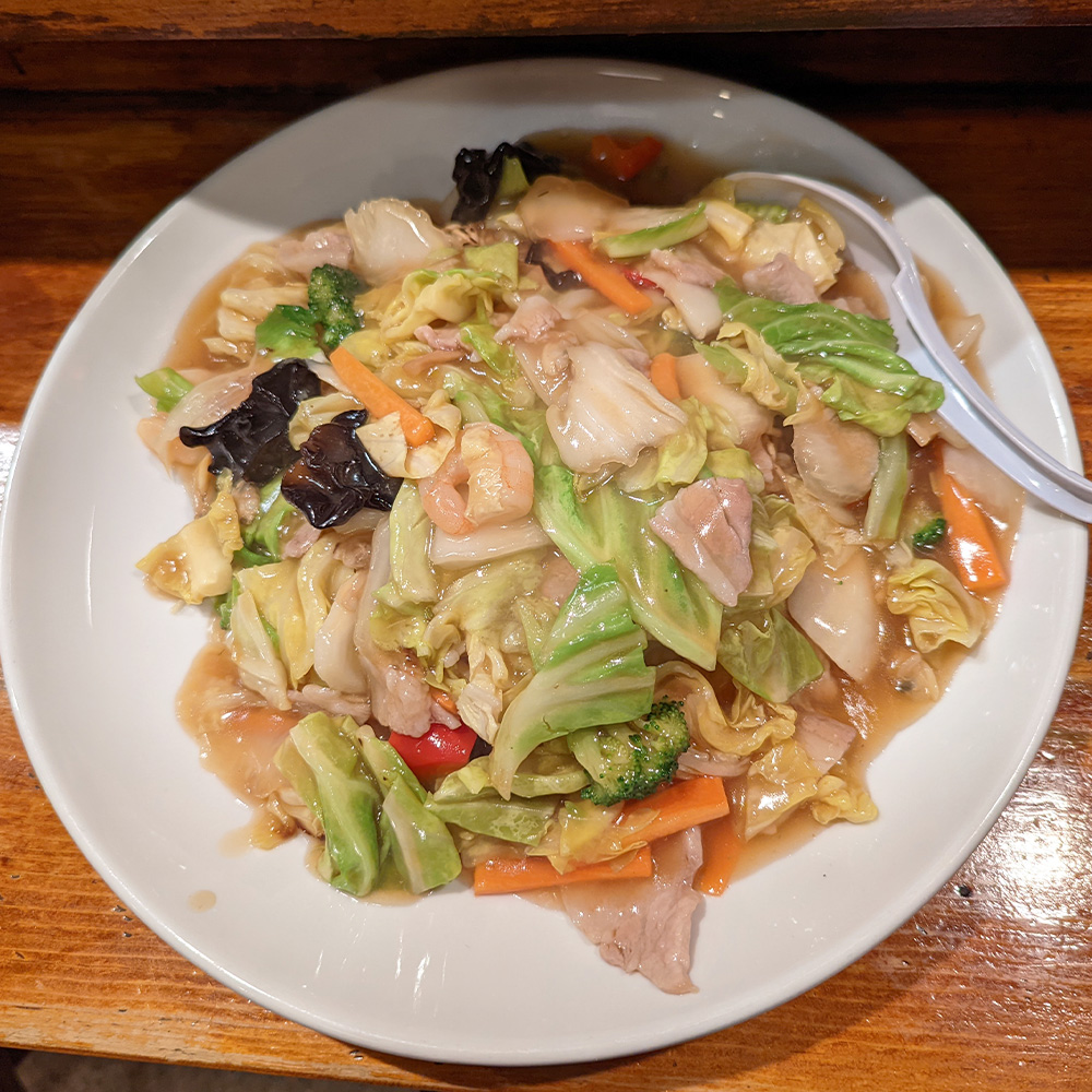福味食堂さんのあんかけ焼きそば