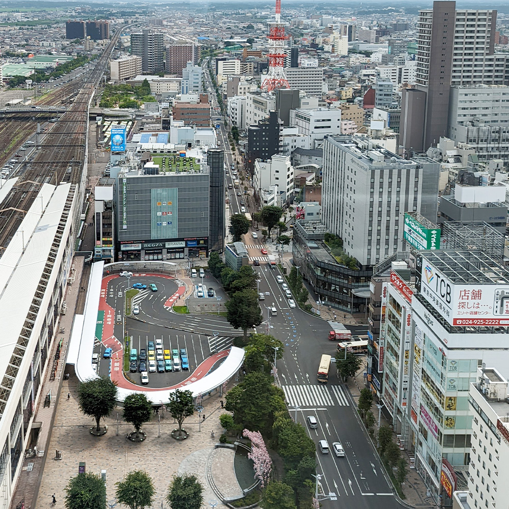 ビッグアイ展望ロビーから